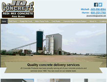 Tablet Screenshot of jdconcretesd.com